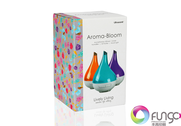 平口平底香薰機(jī)包裝盒印刷